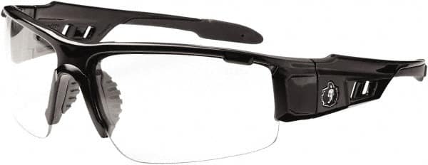 Ergodyne - Clear Lenses, Framed Safety Glasses - Uncoated Lenses, Size Universal, Wrap Around - Makers Industrial Supply