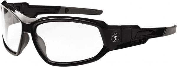 Ergodyne - Clear Lenses, Framed Safety Glasses - Anti-Fog, Size Universal, Wrap Around - Makers Industrial Supply