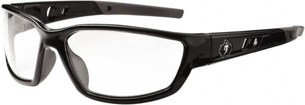 Ergodyne - Clear Lenses, Framed Safety Glasses - Uncoated Lenses, Size Universal, Wrap Around - Makers Industrial Supply