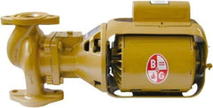 Bell & Gossett - .25 hp, 1 Phase, Bronze Housing, Cast Bronze Impeller, Inline Circulator Pump - 115/230V Volt, 60 Hz Hz, 125 Max psi, 120V Motor - Makers Industrial Supply