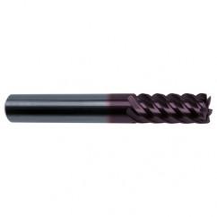 5/16" Dia. - 2-1/2" OAL - 45° Helix Firex Carbide End Mill - 6 FL - Makers Industrial Supply