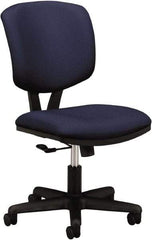 Hon - 40" High Task Chair - 25" Wide x 25-3/4" Deep, 100% Polyester Seat, Navy - Makers Industrial Supply