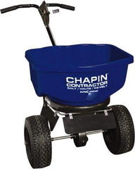 Chapin - 80 Lb Powder Coated Steel Walk Behind Broadcast Landscape Spreader - 14" Pneumatic Wheels - Makers Industrial Supply