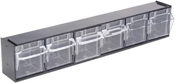 Deflect-o - Black/Clear Covered Modular - Plastic - Makers Industrial Supply