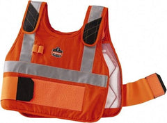 Ergodyne - Size L/XL, Orange Cooling Vest - 40 to 52" Chest, Hook & Loop Front, Cotton - Makers Industrial Supply