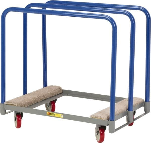 Little Giant - 1,000 Lb Capacity Steel Panel Truck - Steel Deck, 24" OAW, 36" Platform Length, Polyurethane Casters - Makers Industrial Supply