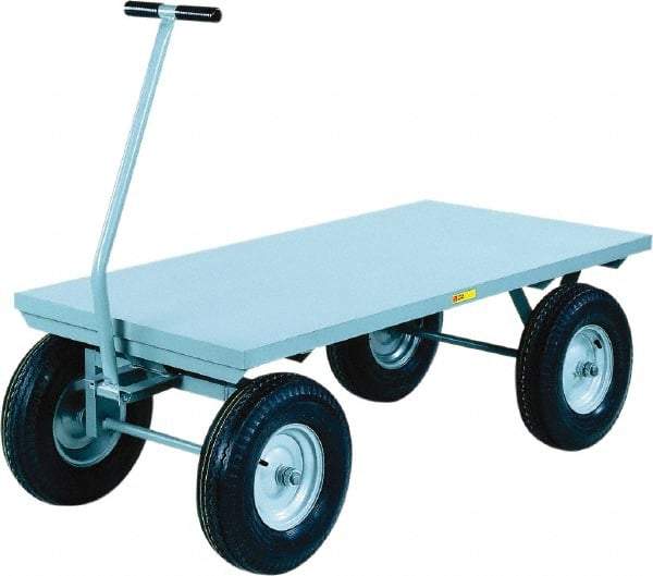 Little Giant - 3,000 Lb Capacity Steel Wagon Truck - Steel Deck, 30" OAW, 0" Platform Length - Makers Industrial Supply