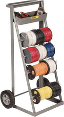 Little Giant - 300 Lb Capacity, 24" Wide x 18-1/2" Long x 45-1/2" High Wire Spool Cart - 1 Shelf, Steel - Makers Industrial Supply