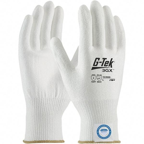 PIP - Size 2XS, ANSI Cut Lvl A3, Puncture Lvl 1, Abrasion Lvl 4, Polyurethane Coated Dyneema Diamond Technology Cut Resistant Gloves - Palm & Fingers Coated, Knit Wrist, White, Paired - Makers Industrial Supply