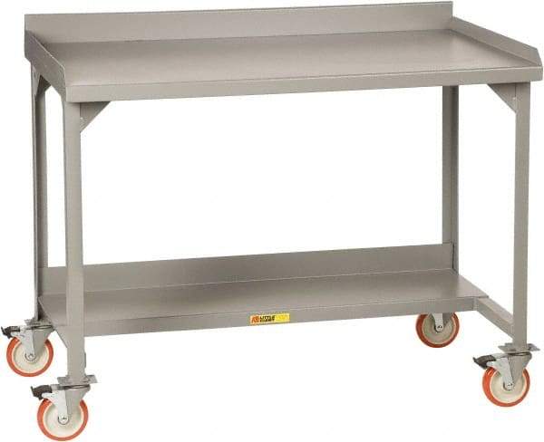 Little Giant - Mobile Workbench - Steel, Gray, 60" Long x 28" Deep x 39" High - Makers Industrial Supply