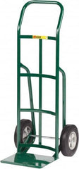 Little Giant - 800 Lb Capacity 47" OAH Hand Truck - 12 x 14" Base Plate, Continuous Handle, Steel, Solid Rubber Wheels - Makers Industrial Supply