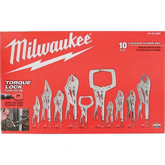 Milwaukee Tool - Plier Sets Set Type: Locking Pliers Number of Pieces: 10 - Makers Industrial Supply