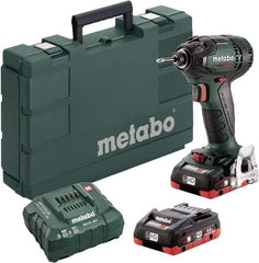 Metabo - 18 Volt, 1/4" Drive, 1,770 Ft/Lb Torque, Cordless Impact Driver - Pistol Grip Handle, 2900 RPM, 2 Batteries Included - Makers Industrial Supply