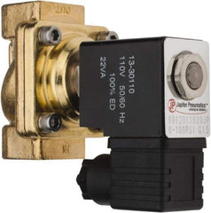 PRO-SOURCE - 1/2", 2/2 Way Stacking Solenoid Valve - 110 VAC, 4.12 CV Rate, 3.98" High x 2.76" Long - Makers Industrial Supply