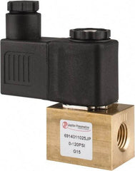 PRO-SOURCE - 1/4", 2/2 Way Square Body Stacking Solenoid Valve - 110 VAC, 0.18 CV Rate, 2.95" High x 2.64" Long - Makers Industrial Supply