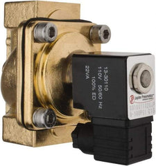 PRO-SOURCE - 1", 2/2 Way Stacking Solenoid Valve - 110 VAC, 11.92 CV Rate, 4.74" High x 3.78" Long - Makers Industrial Supply