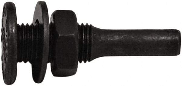 Tanis - 1/2" Arbor Hole to 1/4" Shank Diam Drive Arbor - For 3" Small Diam Wheel Brushes - Makers Industrial Supply
