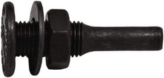 Tanis - 1/2" Arbor Hole to 1/4" Shank Diam Drive Arbor - For 3" Small Diam Wheel Brushes - Makers Industrial Supply