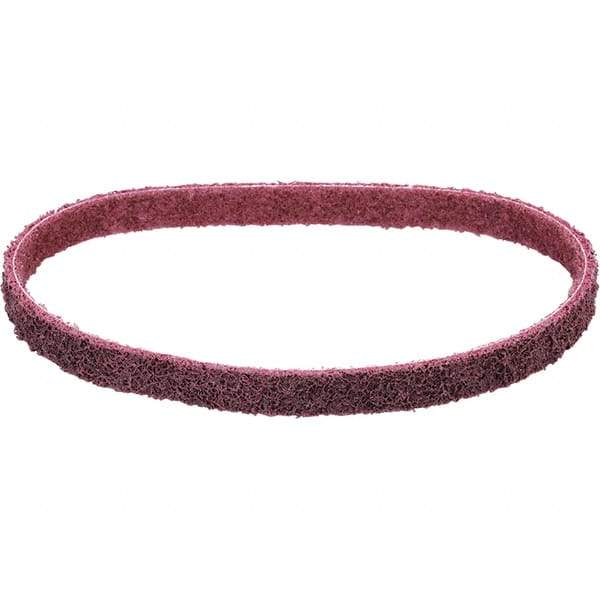 Dynabrade - 1-1/2" Wide x 30" OAL, Aluminum Oxide Abrasive Belt - Aluminum Oxide, Medium, Nonwoven, Cloth Backing, Wet/Dry - Makers Industrial Supply