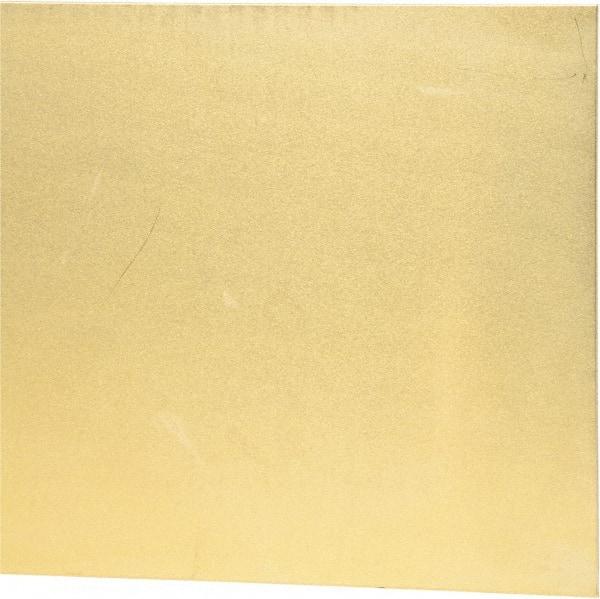 Alinabal - 2 Ft. Long x 8 Inch Wide x 0.032 Inch Thick, Shim Sheet Stock - Laminated Brass, 0.002 Inch Lamination Thickness - Makers Industrial Supply