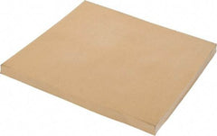 Made in USA - 12" Long, 12" Wide, Natural Gum Rubber Foam Sheet - 35 to 45 Durometer, Tan, -20 to 140°F, 3,000 psi Tensile Strength, Stock Length - Makers Industrial Supply