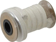 Made in USA - 1/2" x 5.1' Spool Length, PTFE/Sanitary Compression Packing - 1,000 Max psi, 500° F Max, White - Makers Industrial Supply