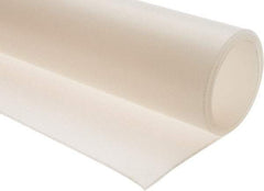 Made in USA - 36" Long, 36" Wide, Silicone Rubber Foam Sheet - 45 to 55 Durometer, Clear, -80 to 450°F, 850 psi Tensile Strength, Stock Length - Makers Industrial Supply