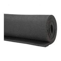 Made in USA - 36" Wide, Natural Foam Rubber Foam Sheet - 35 to 45 Durometer, Black, -40 to 160°F, Cut-to-Length - Makers Industrial Supply