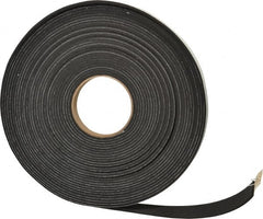 Made in USA - 50' x 3/4" x 1/8" Black Neoprene-Blend Spring Roll - Makers Industrial Supply