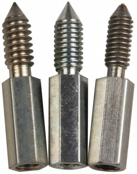 Made in USA - 3 Piece Flexible/Rigid Lantern Gland Thread Adapter Packing Tool Tip Set - 8-32, 10-24, 10-32 Thread, For 7-1/2" Flexible or 6" Rigid Shaft Packing Tools - Makers Industrial Supply