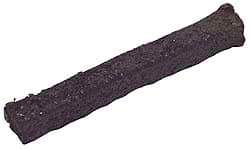 Made in USA - 5/16" x 9' Spool Length, Acrylic Fiber Graphite Yarn Compression Packing - 500° F Max, Dark Gray - Makers Industrial Supply