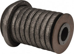 Made in USA - 3/8" x 12.4' Spool Length, Graphite Impregnated Aramid Compression Packing - Makers Industrial Supply