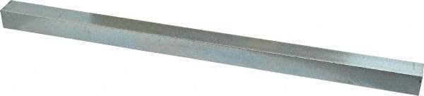 Made in USA - 12" Long x 5/8" High x 5/8" Wide, Zinc-Plated Oversized Key Stock - C1018 Steel - Makers Industrial Supply