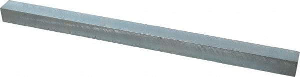 Made in USA - 12" Long x 11/16" High x 11/16" Wide, Zinc-Plated Oversized Key Stock - C1018 Steel - Makers Industrial Supply