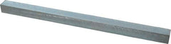 Made in USA - 12" Long x 11/16" High x 11/16" Wide, Zinc-Plated Oversized Key Stock - C1018 Steel - Makers Industrial Supply