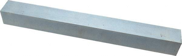 Made in USA - 12" Long x 1-1/4" High x 1-1/4" Wide, Zinc-Plated Oversized Key Stock - C1018 Steel - Makers Industrial Supply