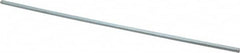 Made in USA - 12" Long, Zinc-Plated Step Key Stock for Shafts - C1018 Steel - Makers Industrial Supply