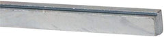 Made in USA - 12" Long, Zinc-Plated Step Key Stock for Shafts - C1018 Steel - Makers Industrial Supply