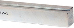 Made in USA - 12" Long, Zinc-Plated Step Key Stock for Shafts - C1018 Steel - Makers Industrial Supply