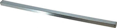 Made in USA - 12" Long, Zinc-Plated Step Key Stock for Gears - C1018 Steel - Makers Industrial Supply