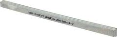 Made in USA - 12" Long, Zinc-Plated Step Key Stock for Gears - C1018 Steel - Makers Industrial Supply