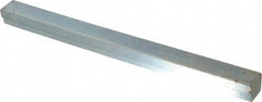 Made in USA - 12" Long, Zinc-Plated Step Key Stock for Gears - C1018 Steel - Makers Industrial Supply