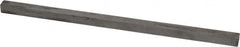 Made in USA - 12" Long x 1/2" High x 1/2" Wide, Undersized Key Stock - 18-8 Stainless Steel - Makers Industrial Supply