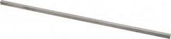 Made in USA - 12" Long x 1/4" High x 1/4" Wide, Undersized Key Stock - Type 316 Stainless Steel - Makers Industrial Supply