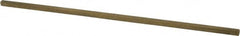 Made in USA - 12" Long x 1/4" High x 1/4" Wide, Over/Undersized Key Stock - Alloy 360 Brass - Makers Industrial Supply