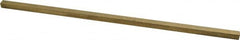 Made in USA - 12" Long x 5/16" High x 5/16" Wide, Over/Undersized Key Stock - Alloy 360 Brass - Makers Industrial Supply