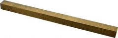 Made in USA - 12" Long x 3/4" High x 3/4" Wide, Over/Undersized Key Stock - Alloy 360 Brass - Makers Industrial Supply