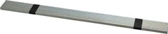 Made in USA - 12" Long, Zinc-Plated Oversized Key Stock - C1045 Steel - Makers Industrial Supply