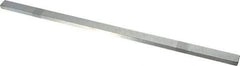 Made in USA - 12" Long, Zinc-Plated Oversized Key Stock - C1045 Steel - Makers Industrial Supply