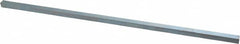 Made in USA - 12" Long, Zinc-Plated Oversized Key Stock - C1045 Steel - Makers Industrial Supply